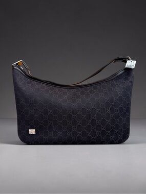 NWT GUCCI Brown/Black GG Fabric Pop Large Hobo Bag